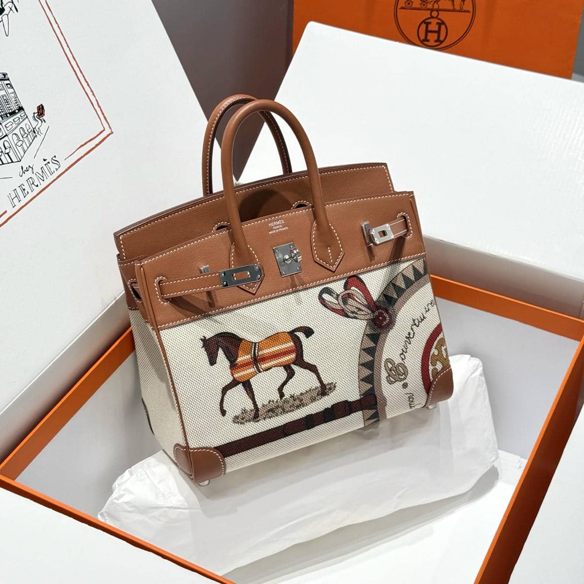 Birkin Canvas-Leather Mix-116